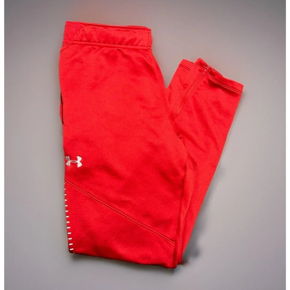 Under Armour Qualifier Hybrid Warm-Up Track Pants Red 1327204 Mens Size Large